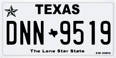 TX license plate DNN9519