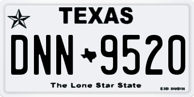 TX license plate DNN9520