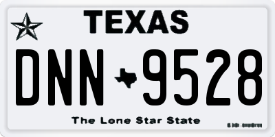 TX license plate DNN9528