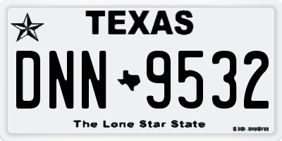 TX license plate DNN9532