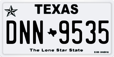 TX license plate DNN9535