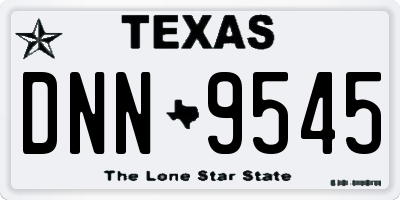 TX license plate DNN9545