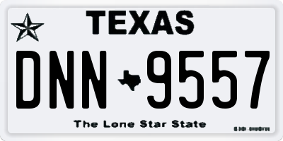 TX license plate DNN9557