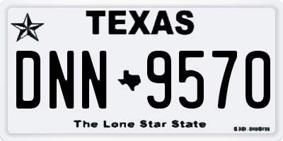 TX license plate DNN9570