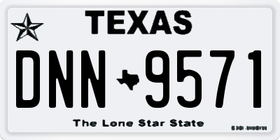 TX license plate DNN9571