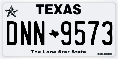 TX license plate DNN9573