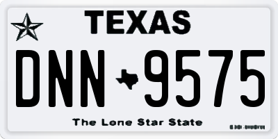 TX license plate DNN9575