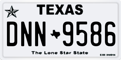 TX license plate DNN9586