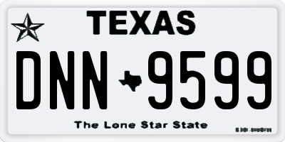 TX license plate DNN9599