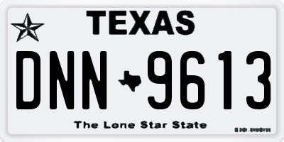 TX license plate DNN9613