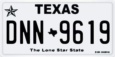 TX license plate DNN9619