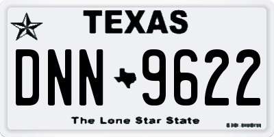 TX license plate DNN9622