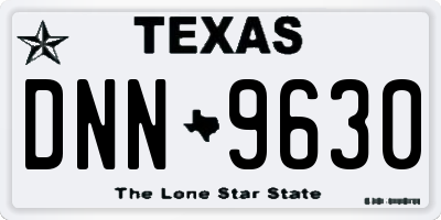 TX license plate DNN9630