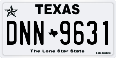 TX license plate DNN9631