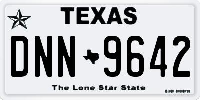 TX license plate DNN9642