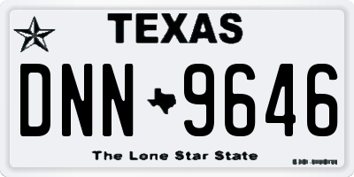 TX license plate DNN9646
