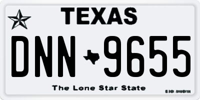 TX license plate DNN9655