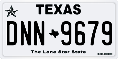 TX license plate DNN9679