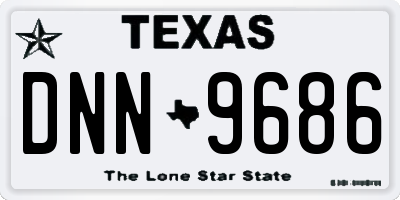 TX license plate DNN9686