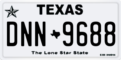 TX license plate DNN9688