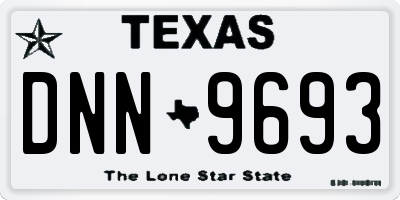 TX license plate DNN9693