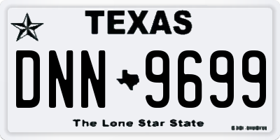 TX license plate DNN9699
