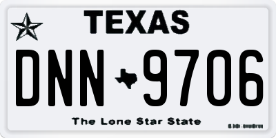 TX license plate DNN9706