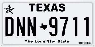 TX license plate DNN9711