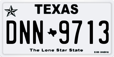 TX license plate DNN9713