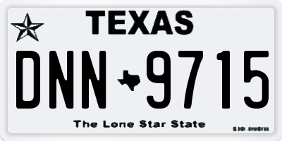 TX license plate DNN9715