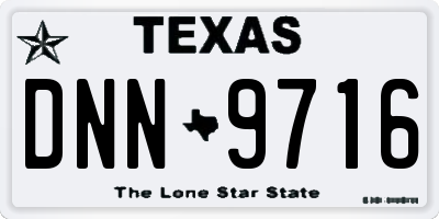 TX license plate DNN9716