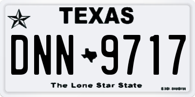 TX license plate DNN9717