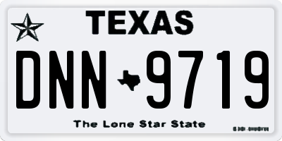 TX license plate DNN9719