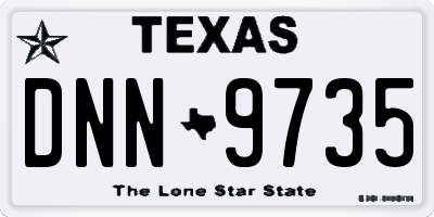 TX license plate DNN9735