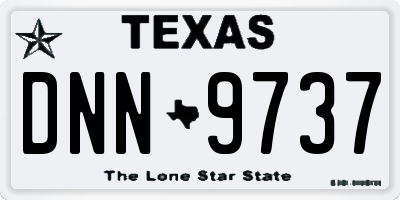 TX license plate DNN9737