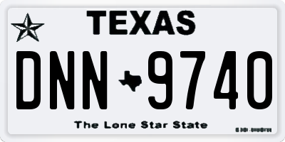 TX license plate DNN9740