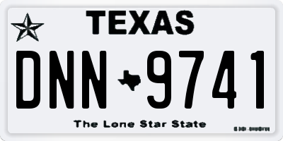 TX license plate DNN9741