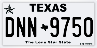 TX license plate DNN9750