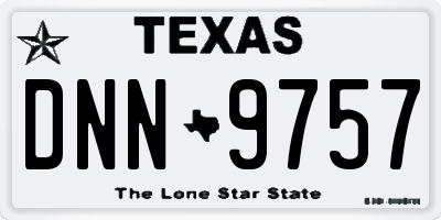 TX license plate DNN9757