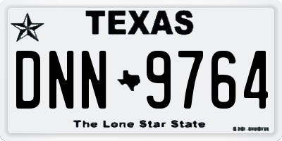 TX license plate DNN9764