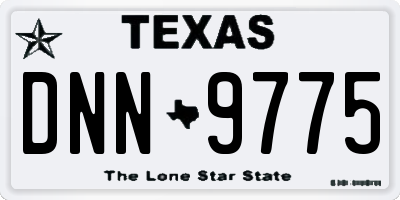 TX license plate DNN9775