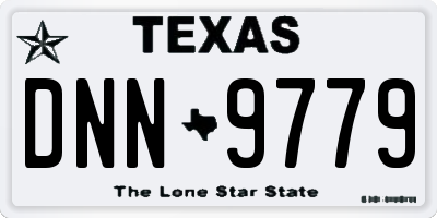 TX license plate DNN9779