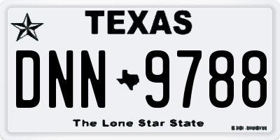 TX license plate DNN9788