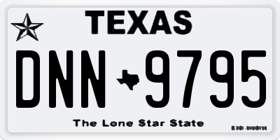 TX license plate DNN9795