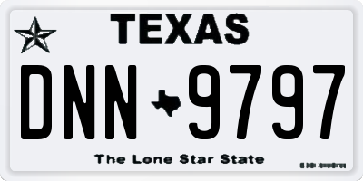 TX license plate DNN9797