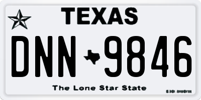 TX license plate DNN9846