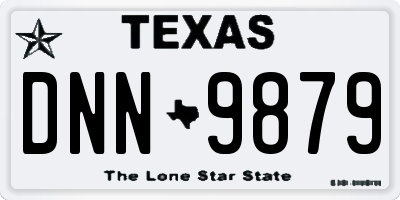 TX license plate DNN9879