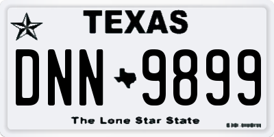 TX license plate DNN9899