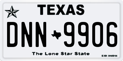 TX license plate DNN9906