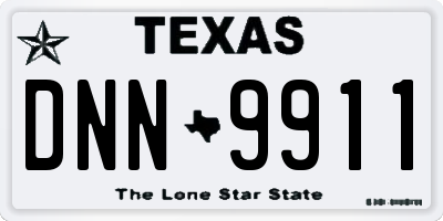 TX license plate DNN9911